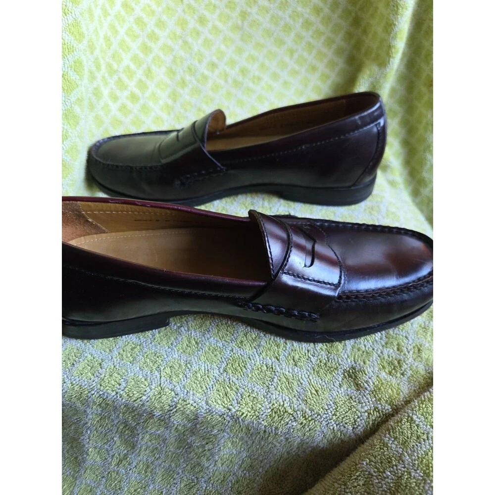 Cole Haan Air Burgundy/Cordovan Leather Slip-On Penny Loafer Shoes Men's 8 M